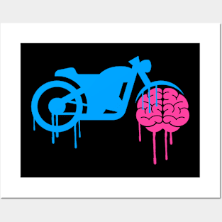 Brain Bike Posters and Art